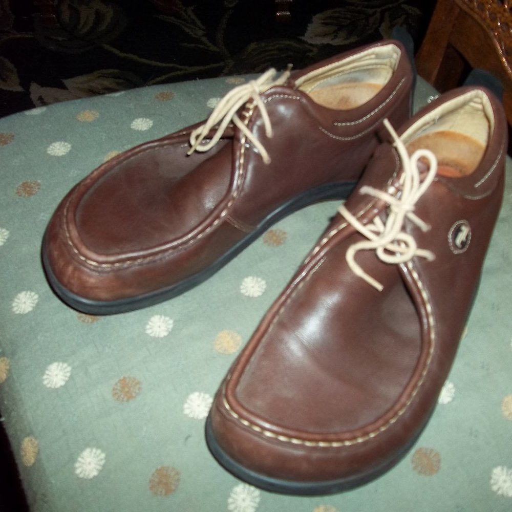 FOOTPRINTS BIRKENSTOCK BROWN LESTHER PASADINA SHOE 41 10.5 W